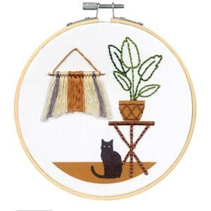 New Dimensions Simplicity Cat Wall Hanging Embroidery Kit by Dimensions